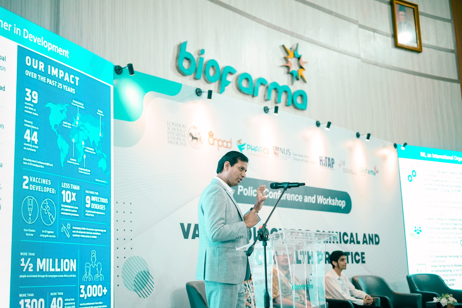 Dr. Sushant Sahastrabuddhe during the policy conference session “From data to decisions: Resource capacity and using evidence to inform vaccine policy development”