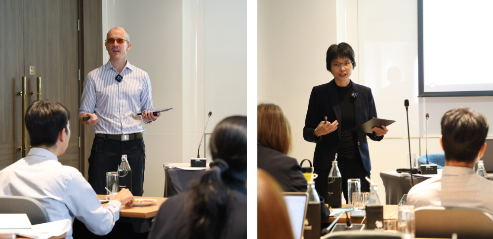 Prof. Mueller-Riemenschneider Falk และ Prof. Chen Huijun, Cynthia จาก National University of Singapore ร่วมบรรยาย พร้อมแลกเปลี่ยนความรู้และประสบการณ์ในงานวิจัยเกี่ยวกับพฤติกรรมเนือยนิ่งและกิจกรรมทางกาย เครื่องมือวัดผล และการวิเคราะห์ข้อมูลด้วยสถิติ