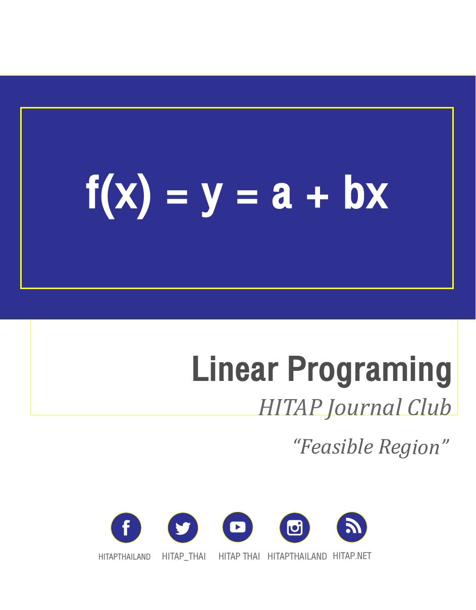 Journal Club: Linear Programing