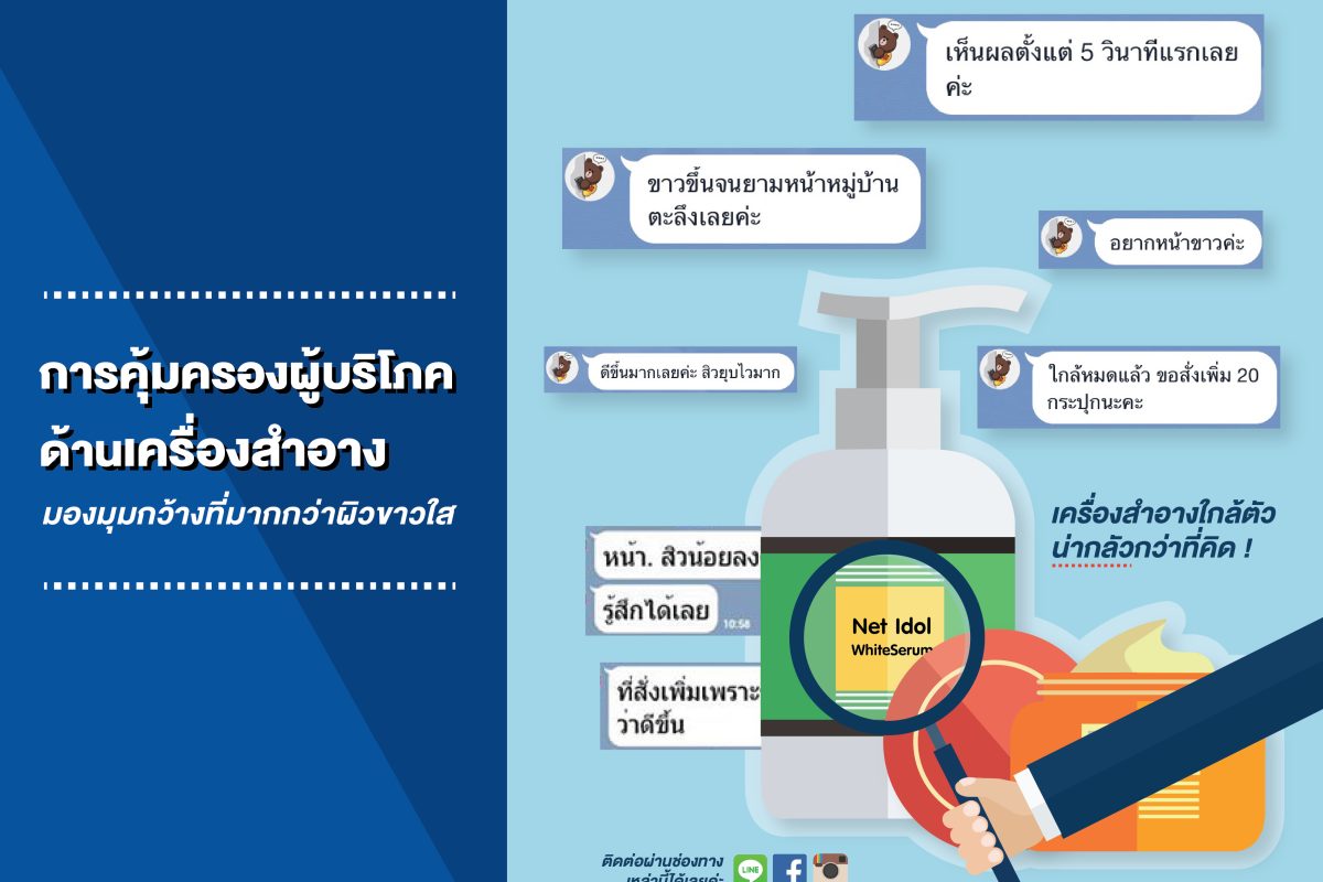 การคุ้มครองผู้บริโภคด้านเครื่องสำอาง…มองมุมกว้างที่มากกว่าผิวขาวใส