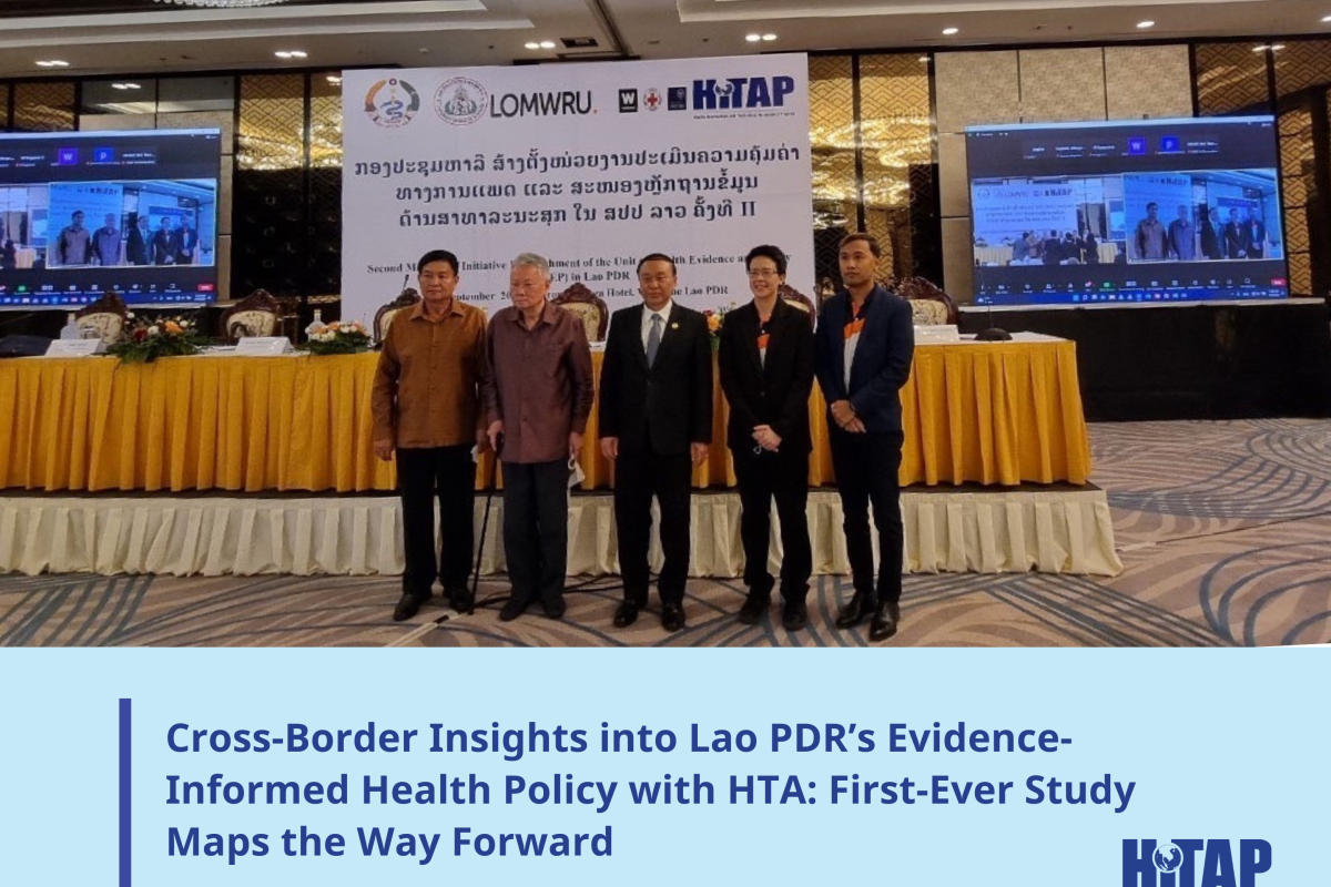 [PRESS RELEASE] Cross-Border Insights into Lao PDR’s Evidence-Informed Health Policy with HTA: First-Ever Study Maps the Way Forward
